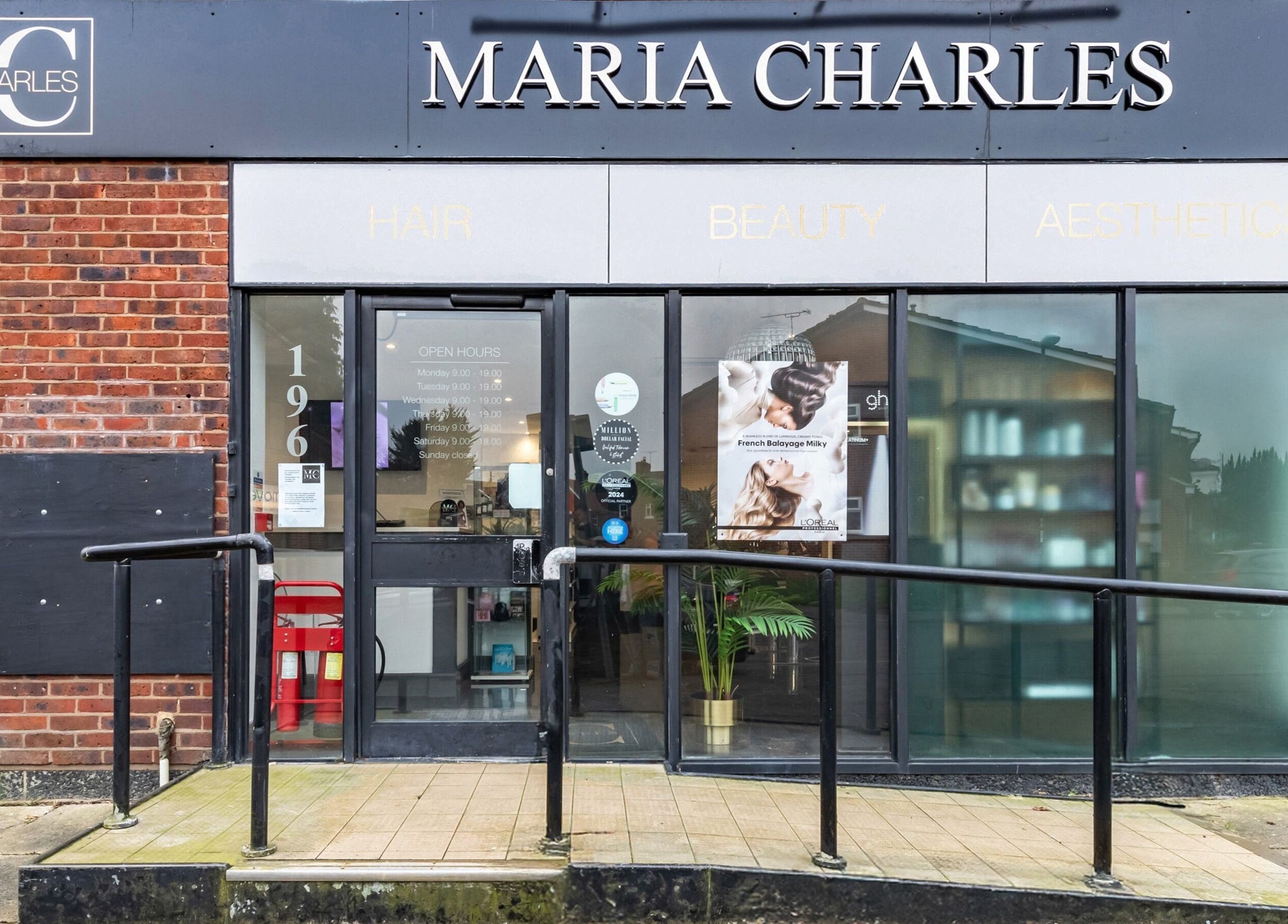 Front entrance of Maria Charles Aesthetics Crawley located in Crawley, England, GB.