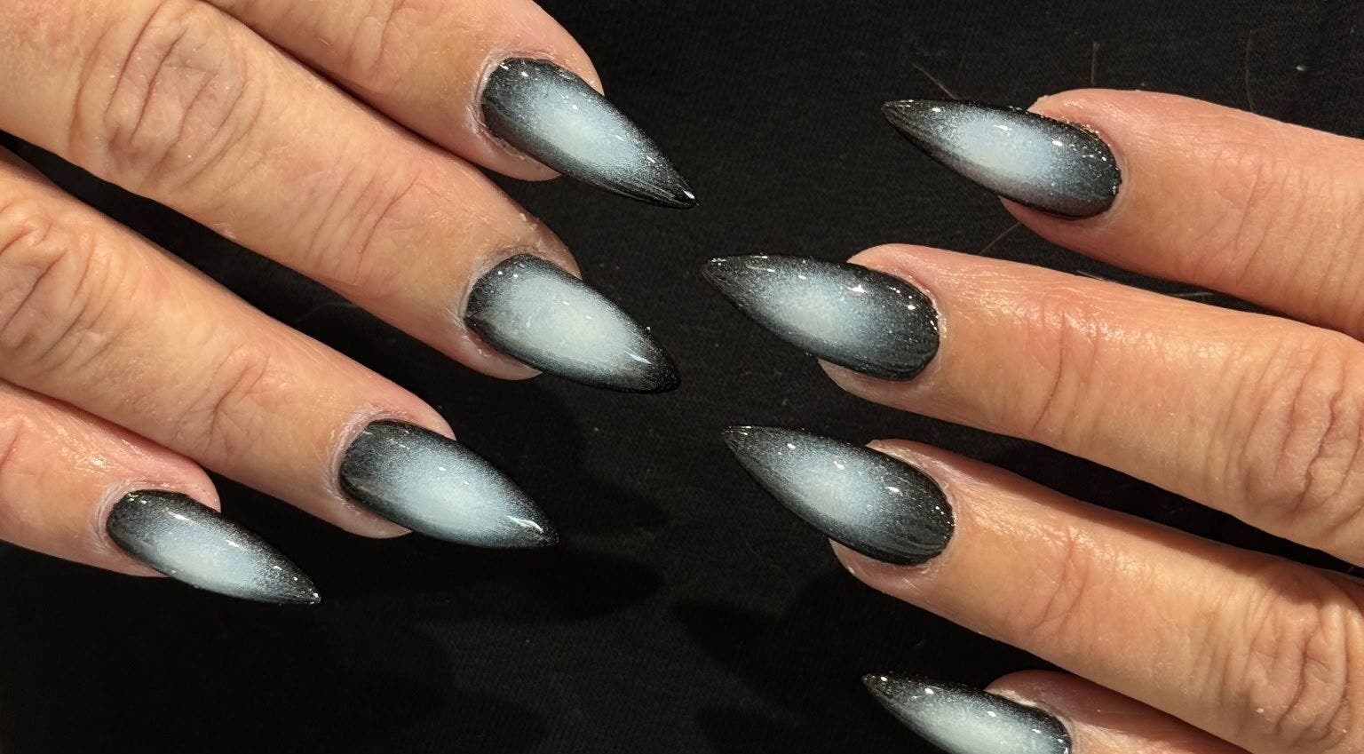 Stylish ombre nails at Bee Sassy Nails in Rocklin, California, US showcase modern nail artistry.