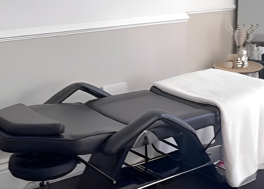Luxurious spa bed at ByMollyHairstyling in Hebburn, England, GB for ultimate relaxation and comfort.