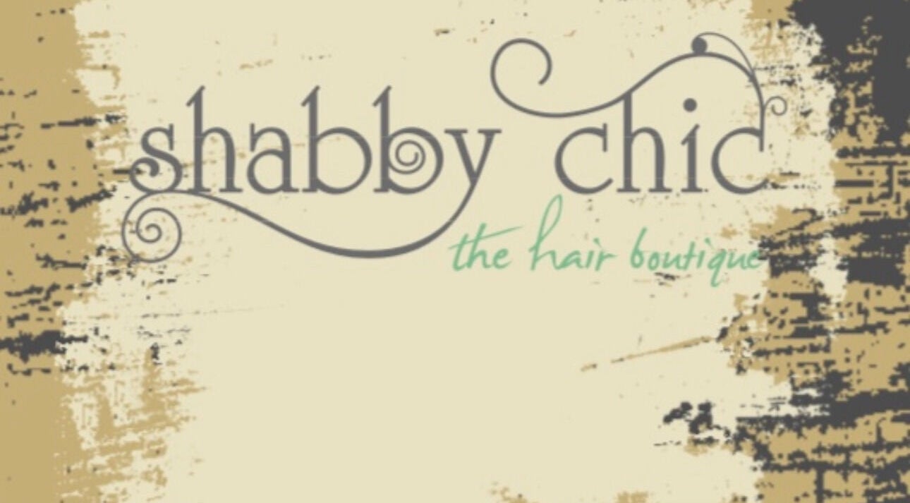 Rustic Shabbychic The Hair Boutique logo in Chesterfield, England, GB with a vintage flair.