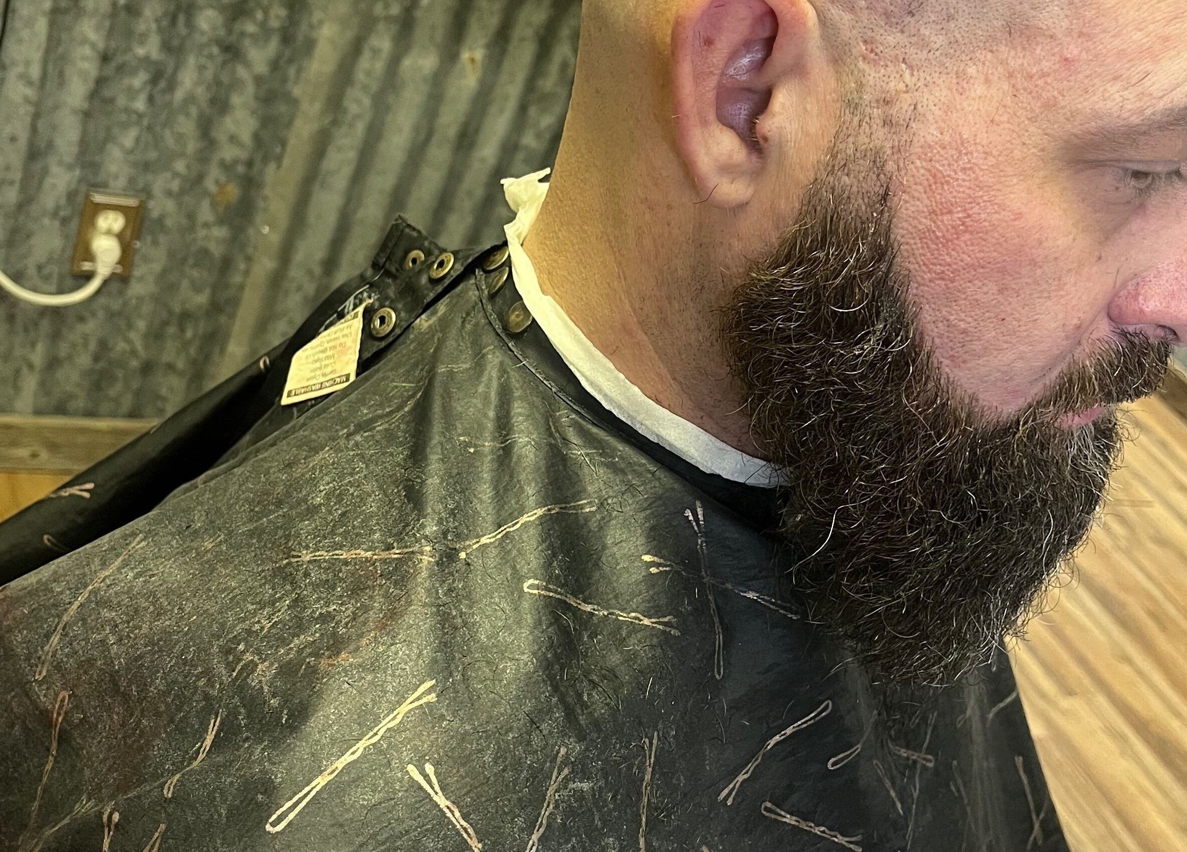 Expert beard styling at Cutz & Fades with Kawone in Lone Grove, Oklahoma, US.