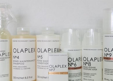 Olaplex hair products at Crown and Glory, Wembley, England, GB enhance and protect hair with premium treatments.