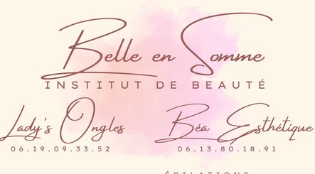Enseigne Belle en Somme à Lanchéres, Hauts-de-France, FR, institut de beauté et bien-être.