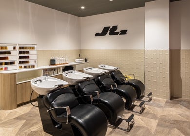 Stylish shampoo stations at Jts Rockingham, Rockingham, Western Australia, AU.