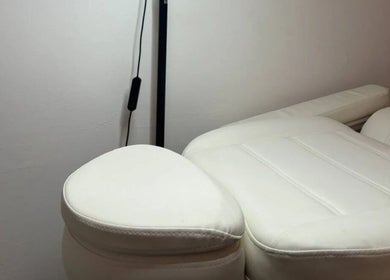 Luxurious spa chair at Esthetika Studio, Baulkham Hills, NSW, AU offers comfort and relaxation.