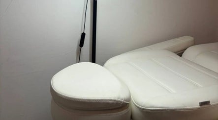 Luxurious spa chair at Esthetika Studio, Baulkham Hills, NSW, AU offers comfort and relaxation.