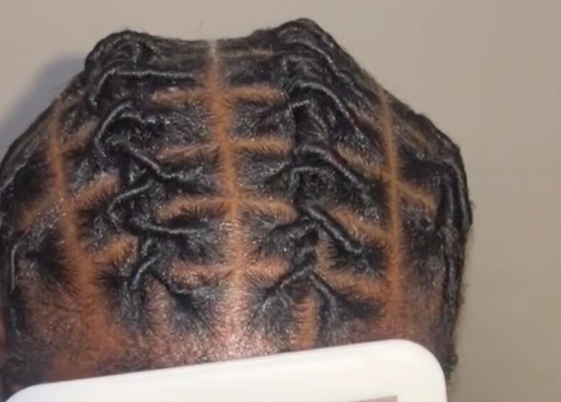 Intricate braid hairstyle at Styled by Kash, Leeds, England, GB. Beautifully patterned and styled.