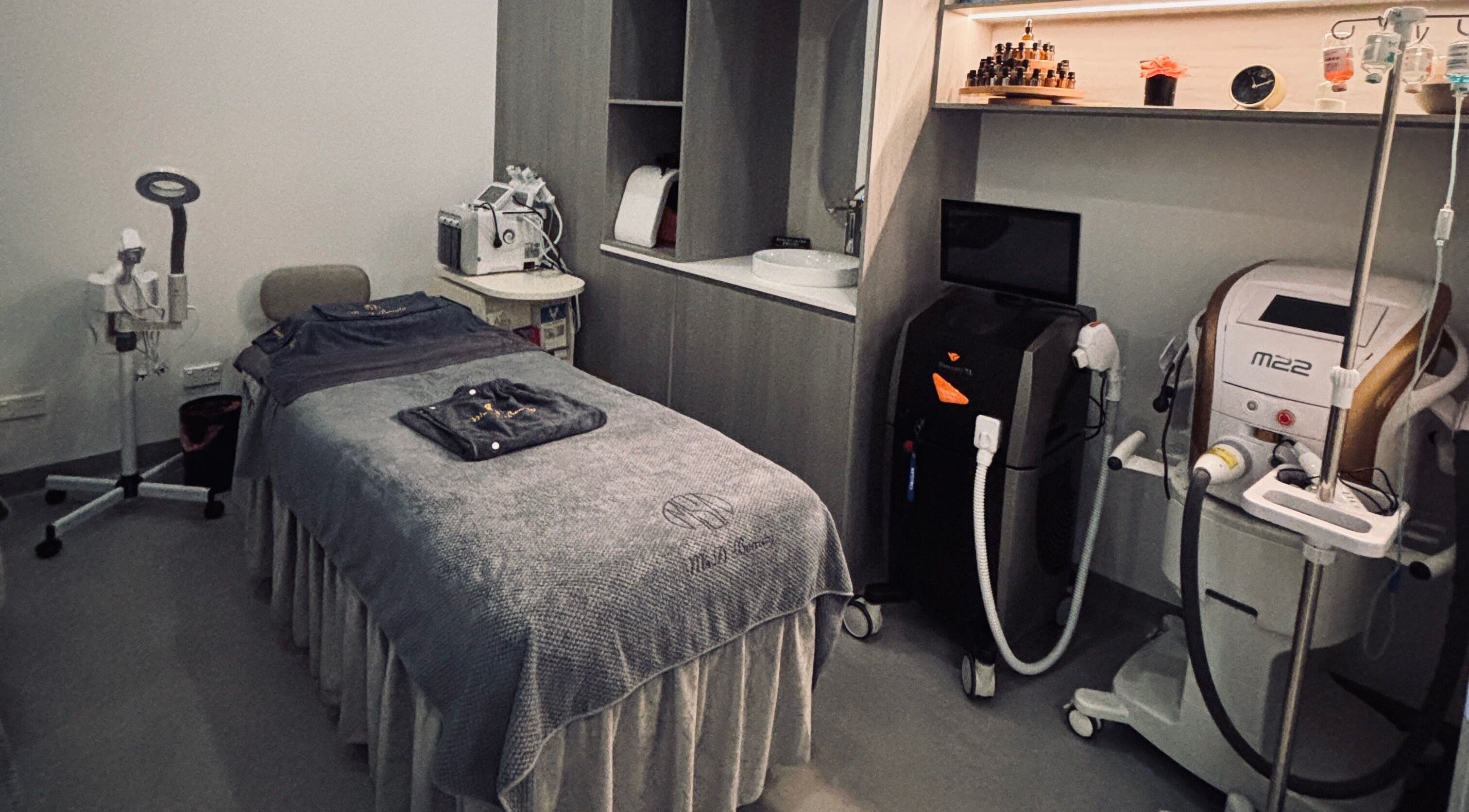 Luxurious treatment room at Ms.A Beauty in Meadowbank, New South Wales, AU featuring modern equipment.