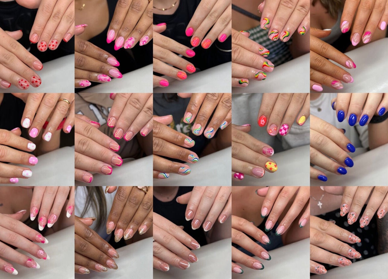 Colorful nail art designs at Stren Beauty, Auckland, Auckland, NZ showcasing diverse styles.