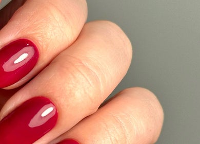 Vibrant red nails from Nails by the Sea, Hartlepool, England, GB showcasing a flawless manicure.