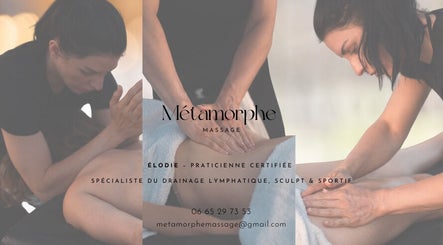 Massage apaisant à Metamorphe Massage à Lattes, Occitanie, FR, montrant le soin professionnel.