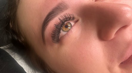 Close-up of lush eyelash extension at Lashandbrowbar_gc, Hope Island, Queensland, AU.
