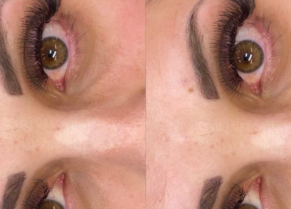 Close-up of styled lashes at Lash & Browbar Gc, Labrador, Queensland, AU showcasing precise application.