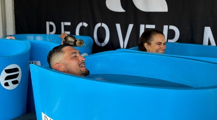 Guests enjoy cold water therapy at Fourtress 2025, Auckland, Auckland, NZ for wellness rejuvenation.