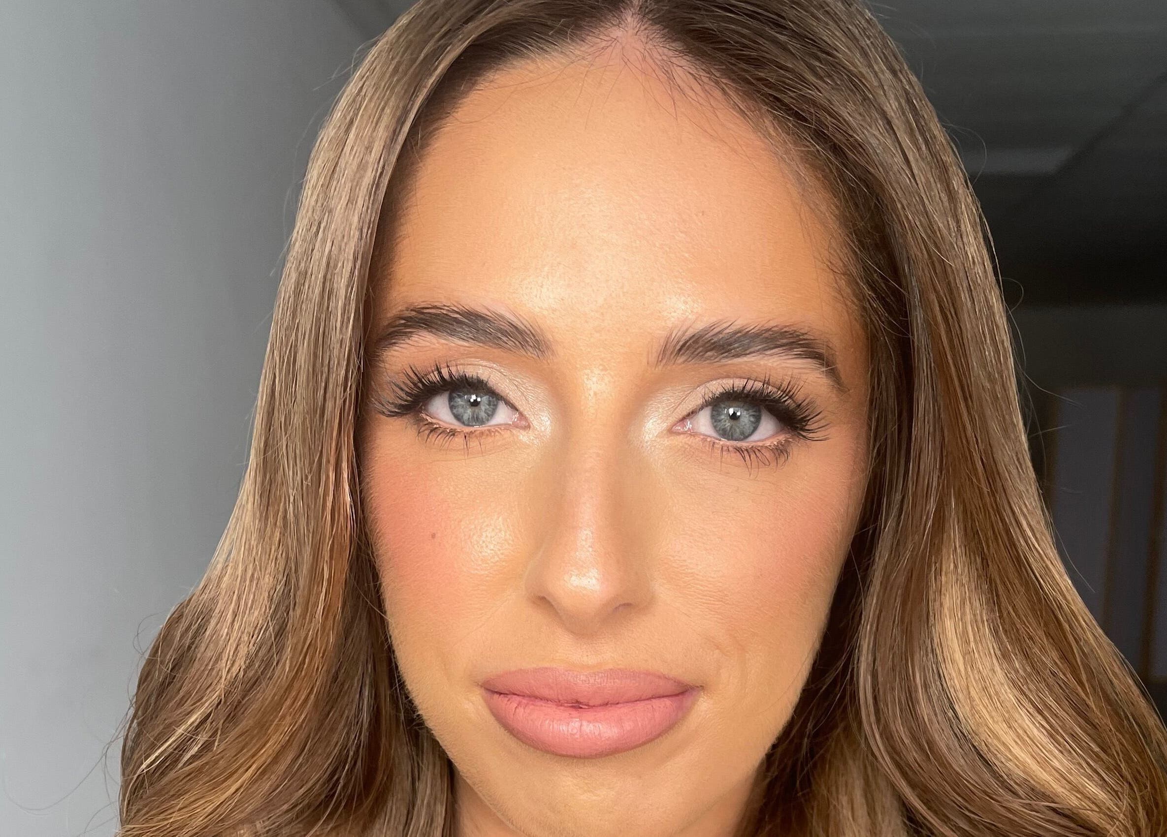 Close-up of makeup artistry from Pamela Nolan Makeup at Her Place Cosmetics, Banksmeadow, New South Wales, AU.