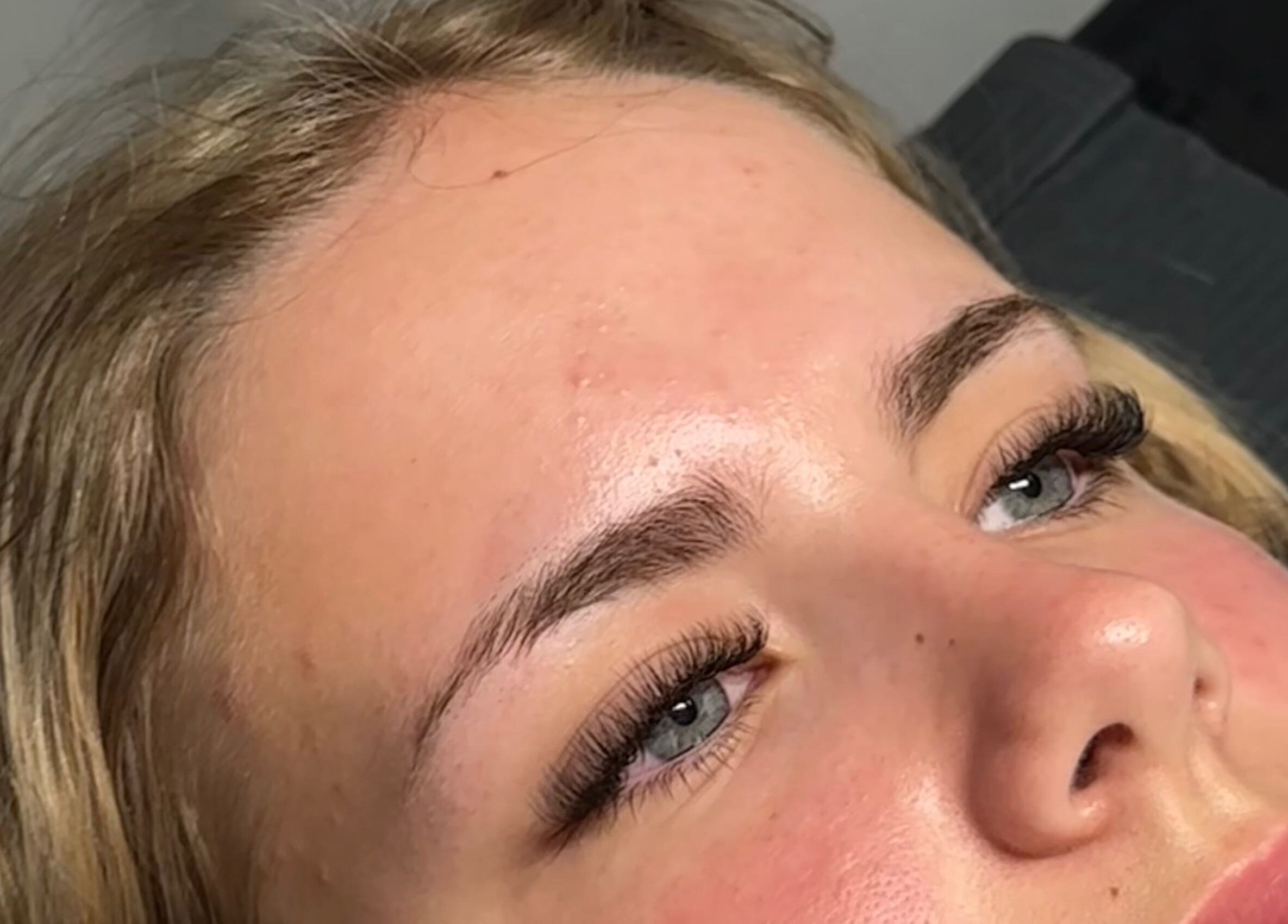 Close-up of styled eyelashes at Lab Lounge, Blacksmiths, New South Wales, AU.