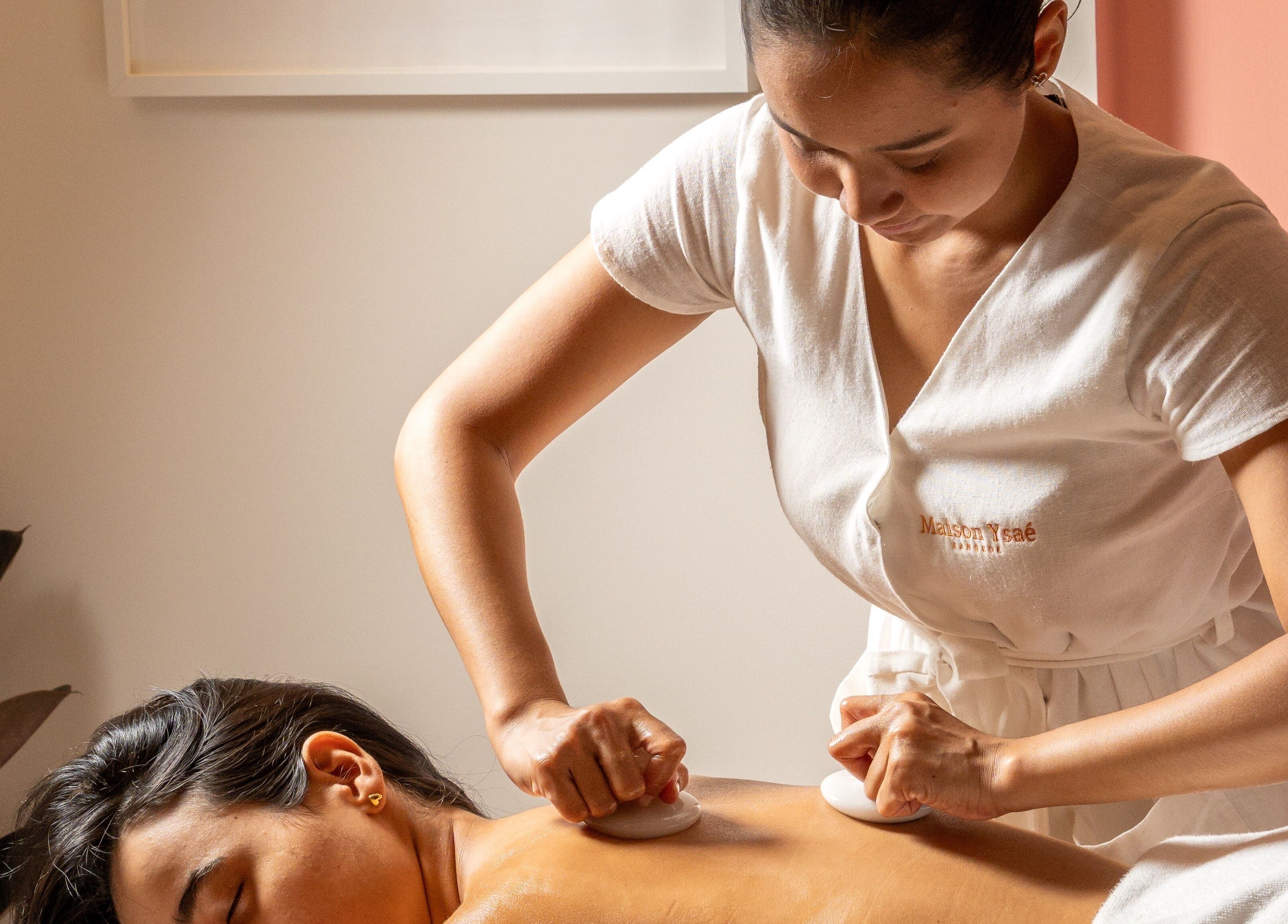 Massage therapy session at Maison Ysaé - Sukhumvit 31, Krung Thep Maha Nakhon, TH, promoting relaxation.