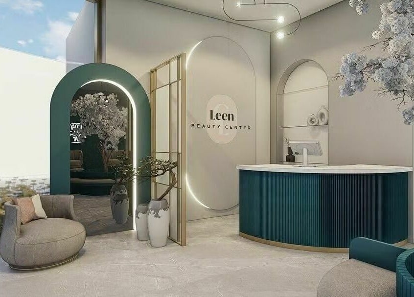 Elegant reception area of Leen Beauty Center, Aqaba, Aqaba Governorate, JO, with modern decor and a welcoming atmosphere.