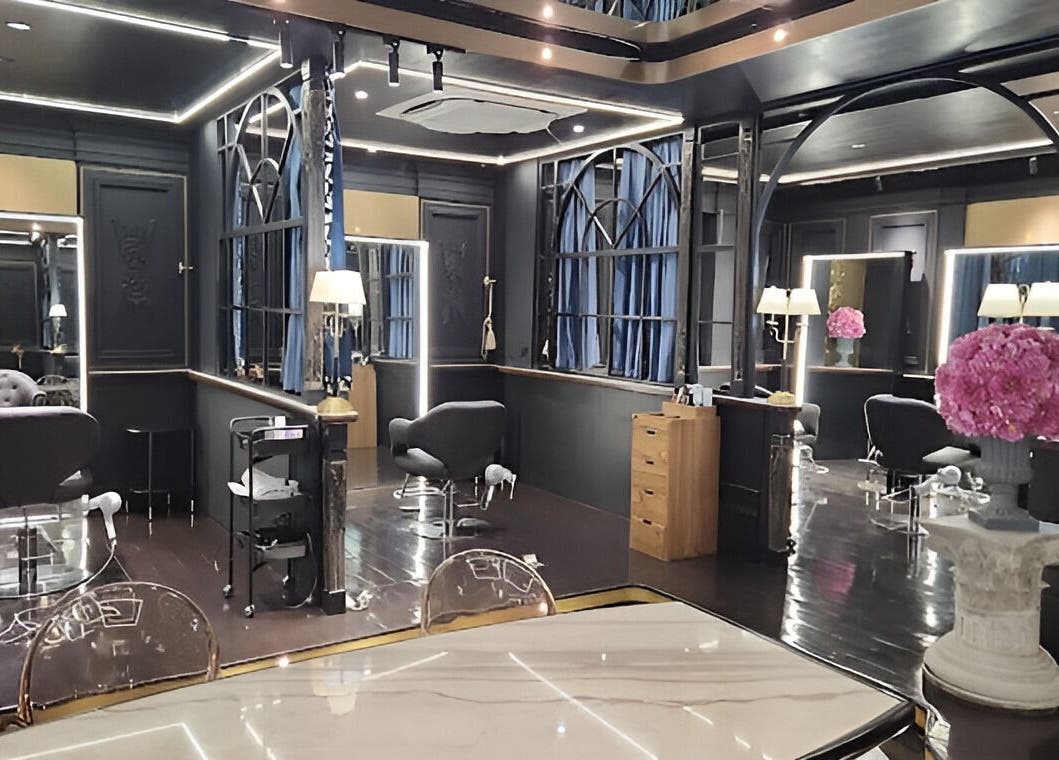 Stylish interior of Daol Salon Malate, Manila, Metro Manila, PH, featuring luxurious decor and seating.