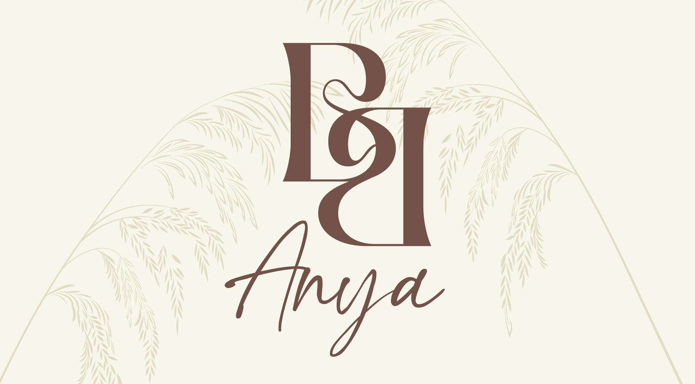 BeautybyAnya logo with elegant script in Pudsey, England, GB.