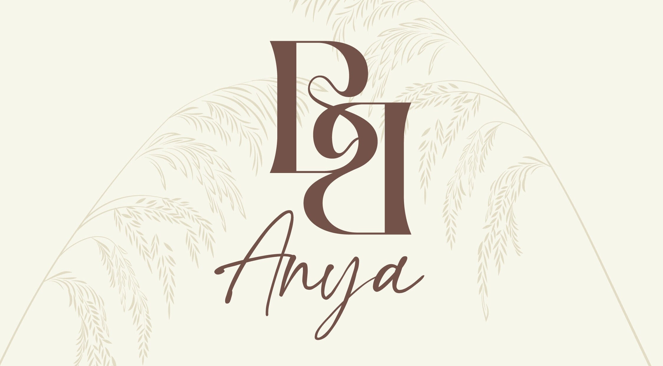 BeautybyAnya logo with elegant script in Pudsey, England, GB.