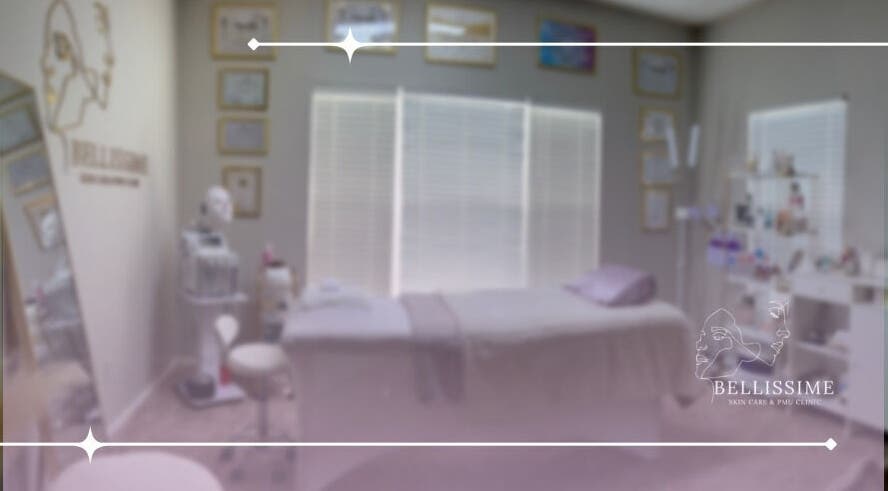 Calming treatment room at Bellissime Clinic- Estética & Micropigmentación in Winter Springs, Florida, US.