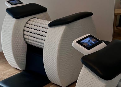 Advanced massage machine at Orange Health Collective, North Bondi, New South Wales, AU, ideal for wellness therapy.