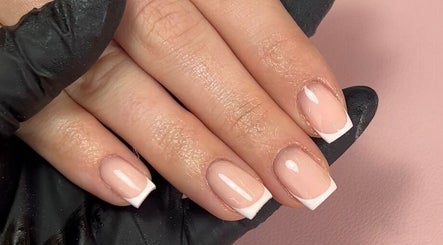 Elegant French manicure at Nails by Chloe, Harrogate, England, GB.