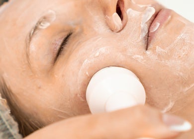 Facial treatment at Aphrodite Beauty & Spa, Abu Dhabi. Rejuvenating skincare session for ultimate glow.