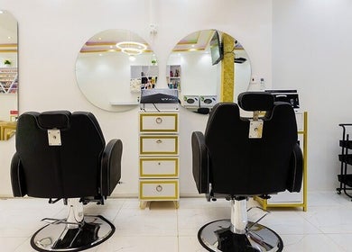 Elegant styling chairs at Beauty Parlour in Accra, Greater Accra Region, GH showcase modern design.
