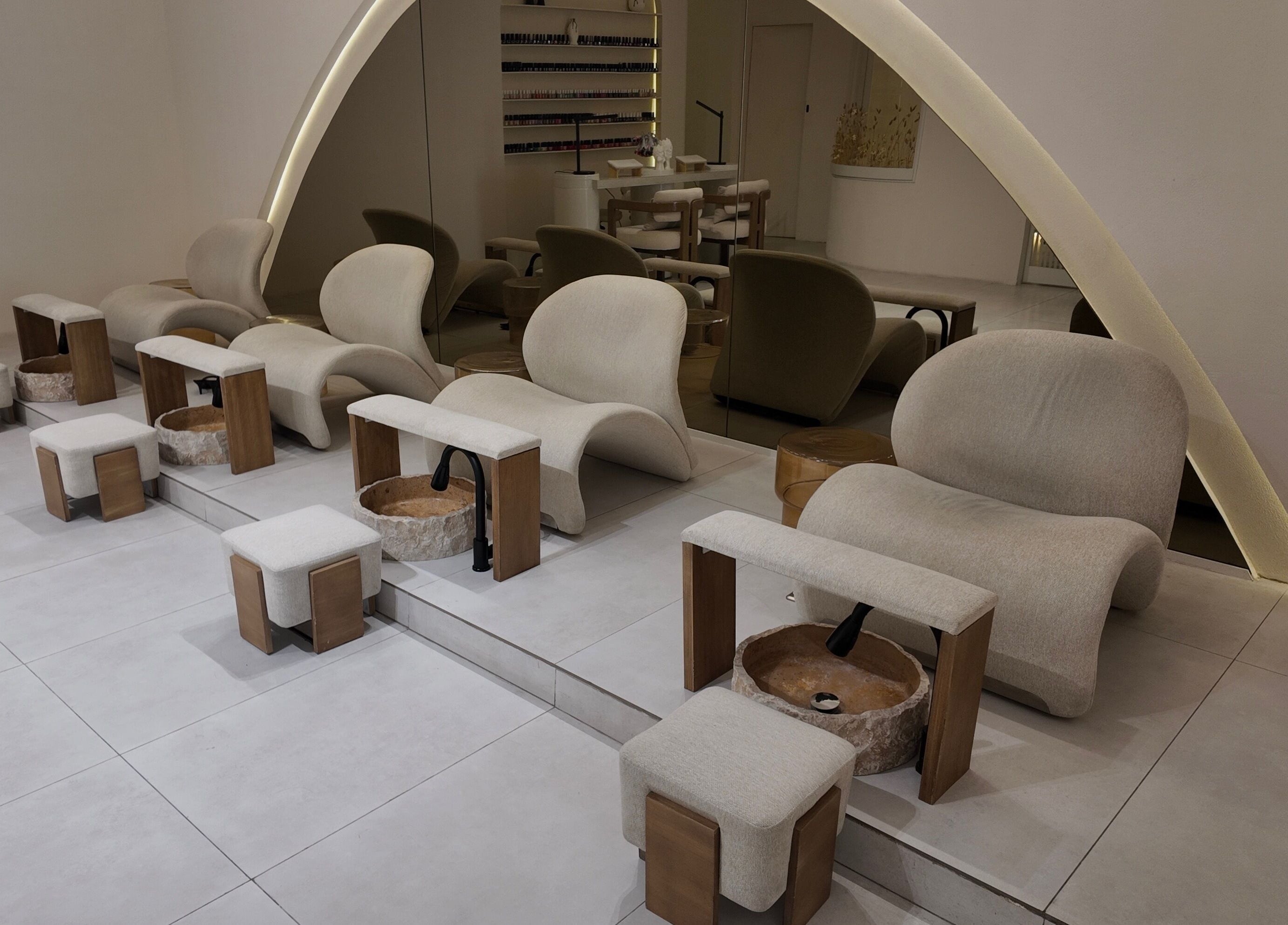 Luxurious seating at Rare Spa, Sharjah, Sharjah, AE, offering comfort and style.