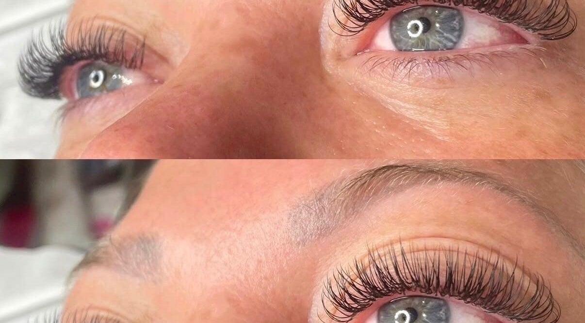 Elegant eyelash extensions at Gemma Louise Beauty in Broxburn, Scotland, GB showcasing professional lash artistry.