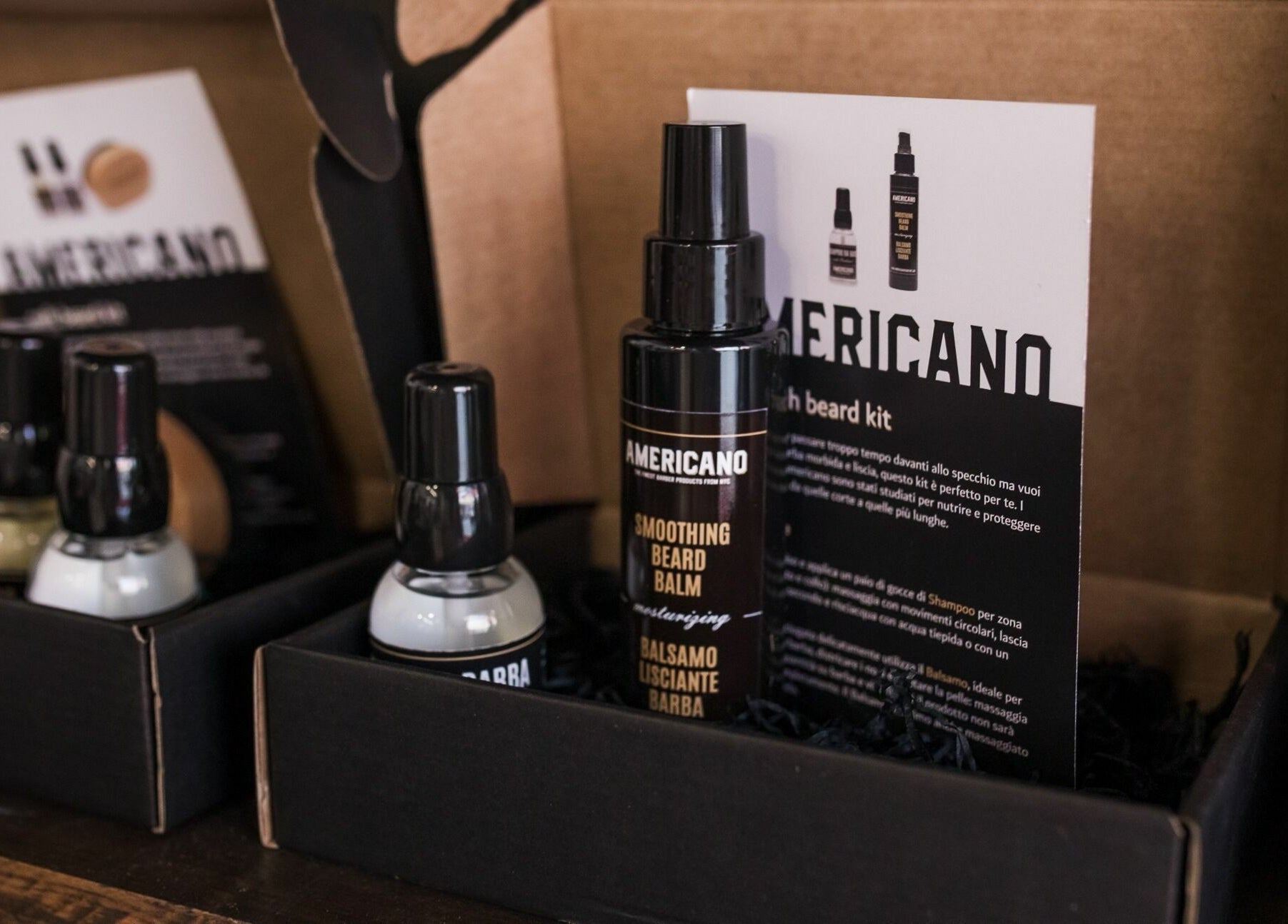 Prodotti per barba al Little Italy Barbershop, Thiene - IperTosano - Centro Commerciale Thiene, Thiene, Veneto, IT.