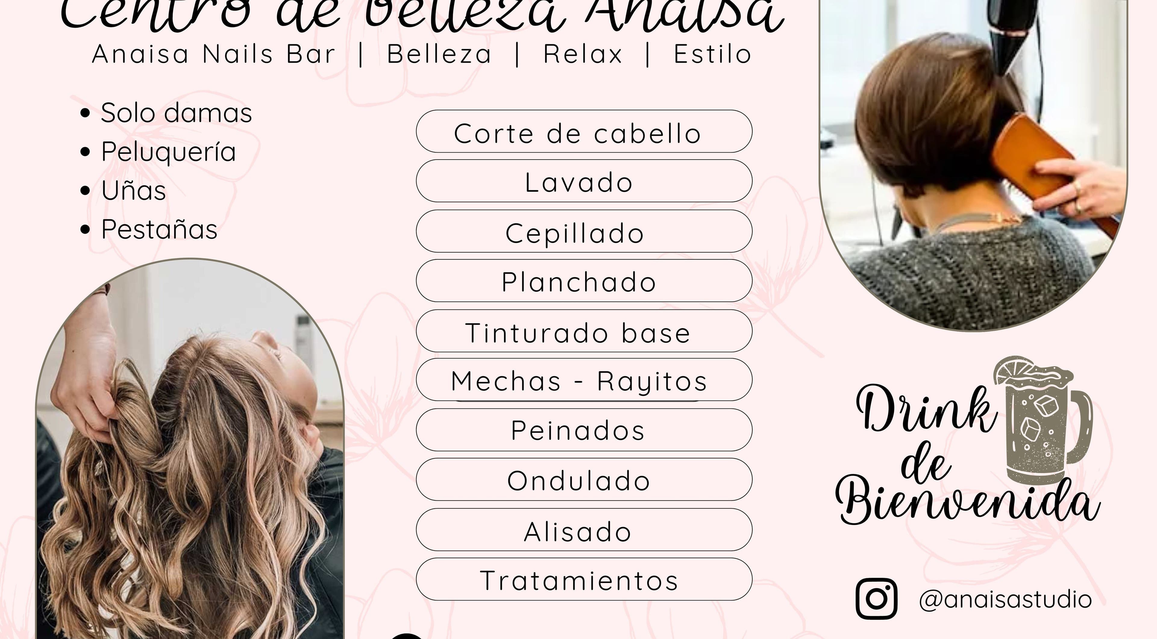 Servicios de belleza de Anaisa Estudio en Guayaquil, Guayas, EC. Especialidad en cabello, uñas y pestañas.