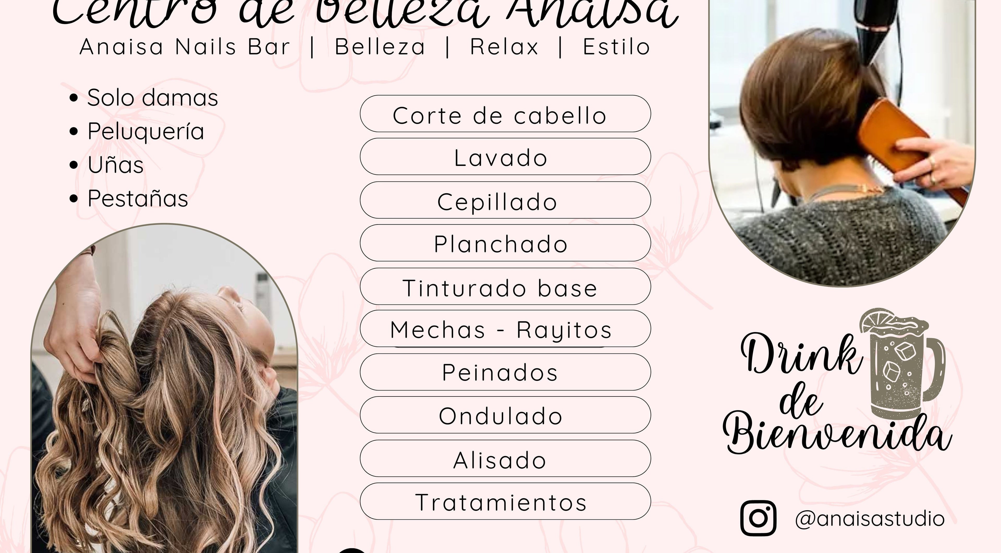 Servicios de belleza de Anaisa Estudio en Guayaquil, Guayas, EC. Especialidad en cabello, uñas y pestañas.
