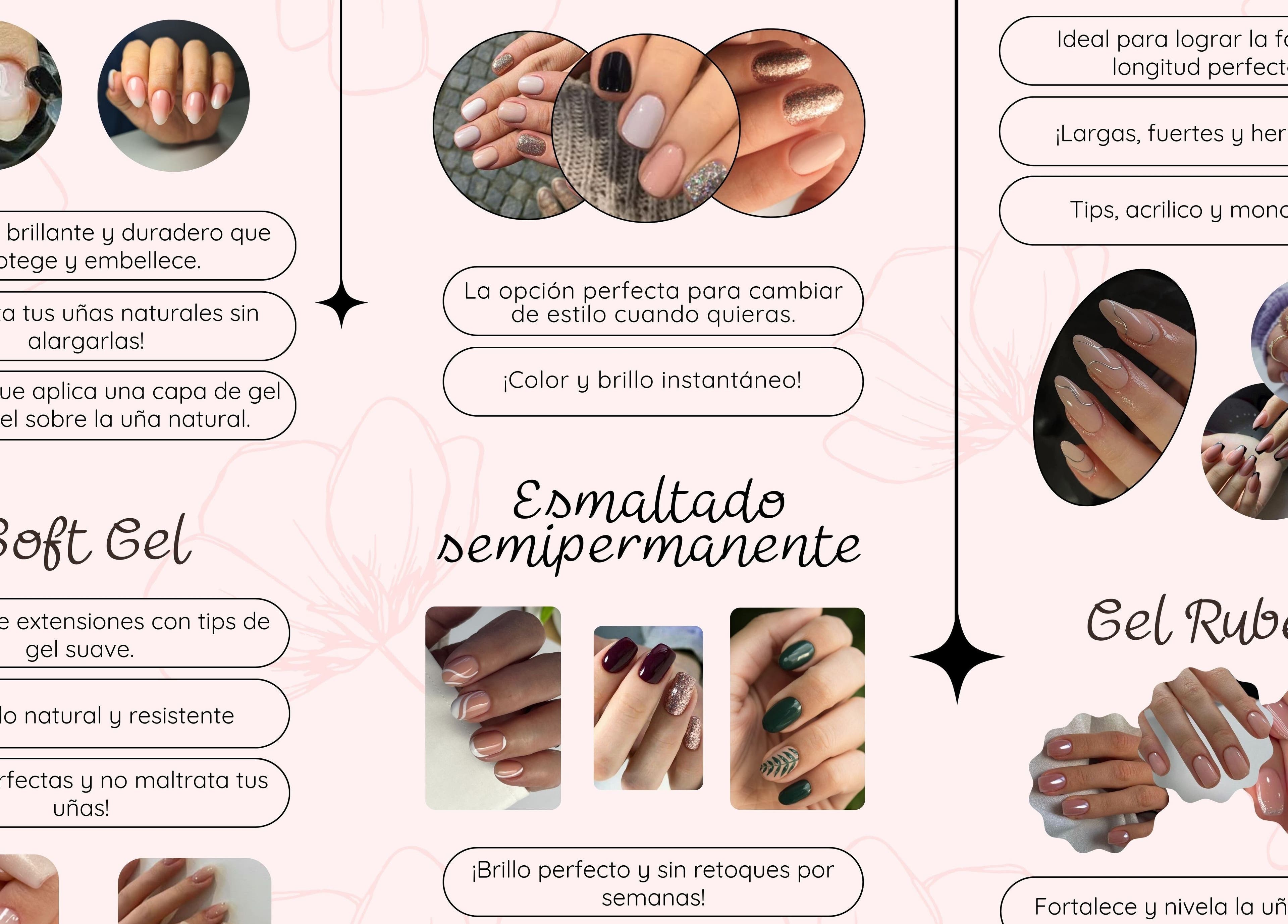 Servicios de uñas en Anaisa Estudio, Guayaquil, Guayas, EC. Opciones de gel suave y esmaltado semipermanente.