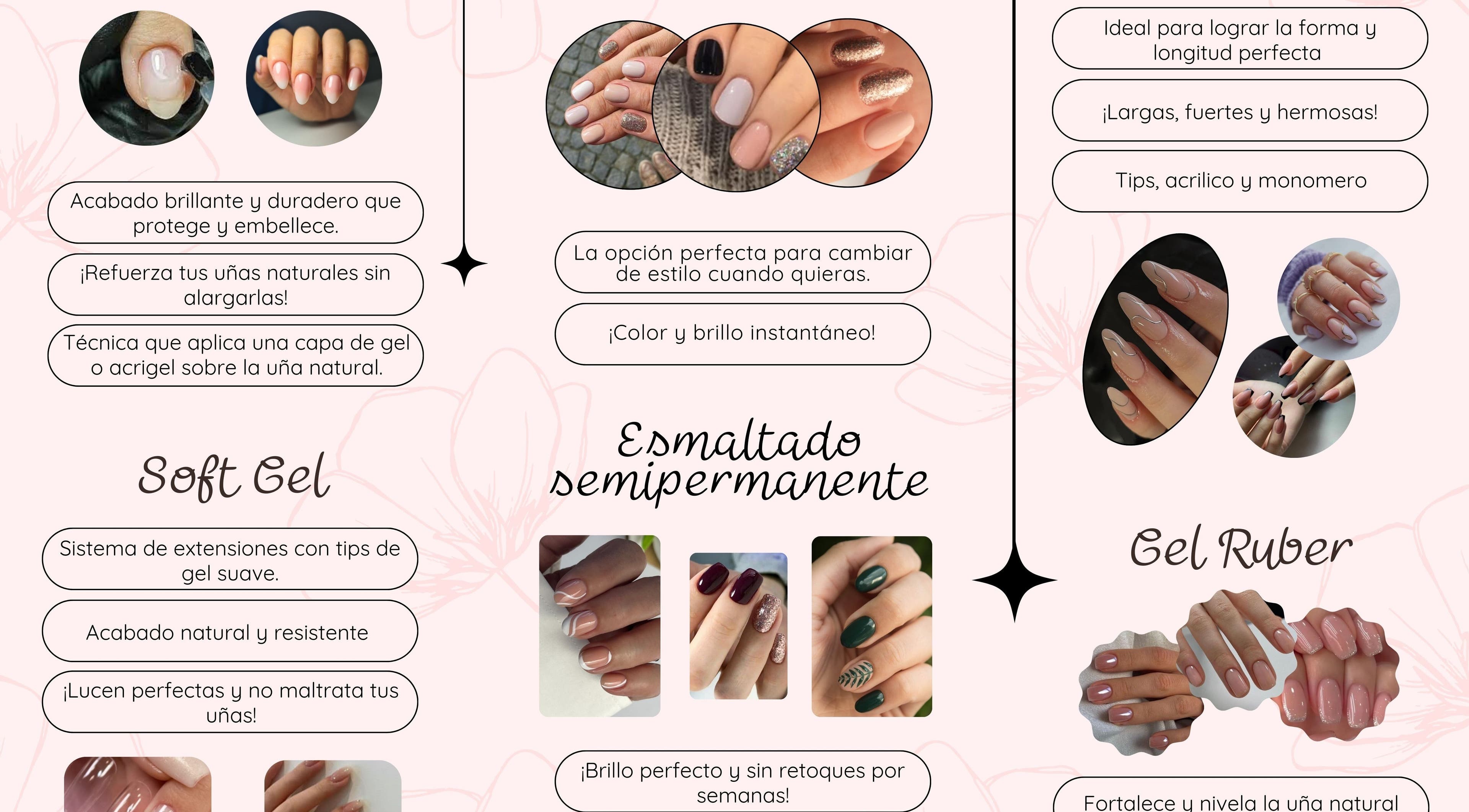 Servicios de uñas en Anaisa Estudio, Guayaquil, Guayas, EC. Opciones de gel suave y esmaltado semipermanente.