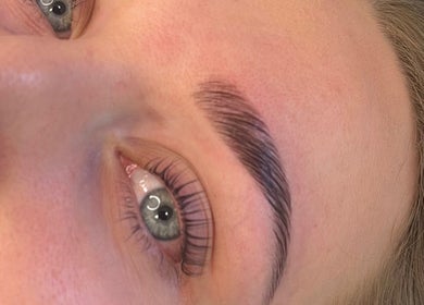 Perfectly shaped eyebrows at Beauty by Sarah, Llanharan, Wales, GB showcasing professional grooming.