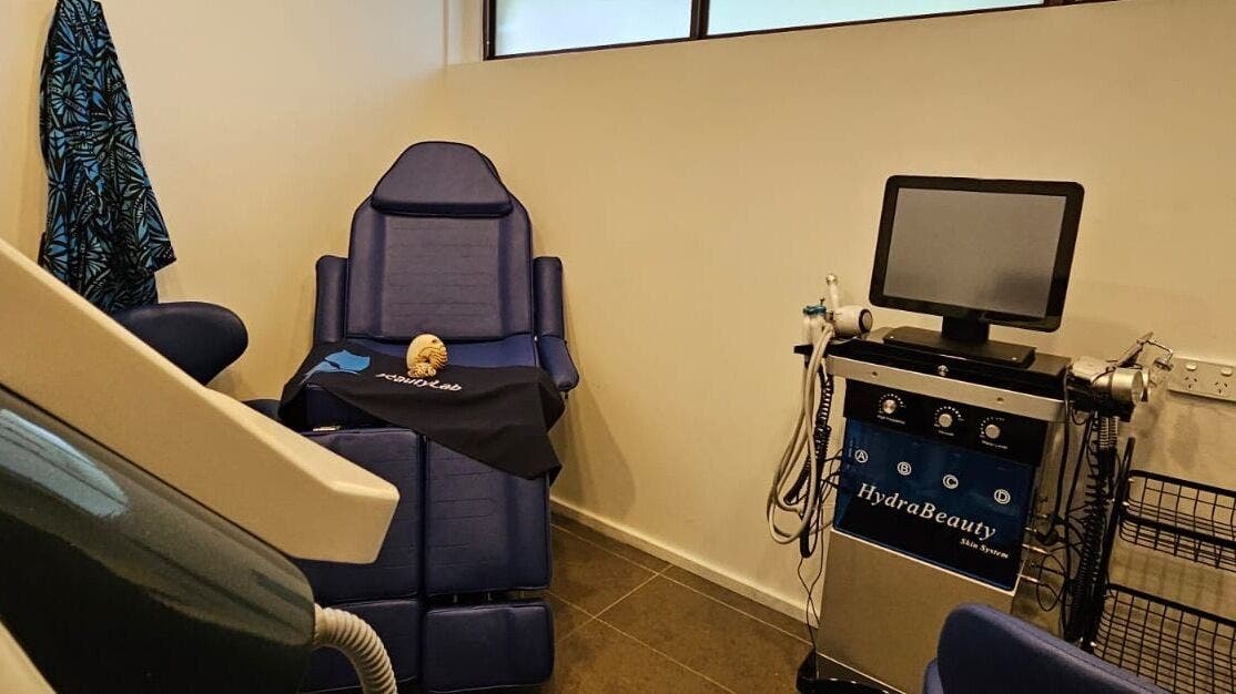 Modern treatment room at Beauty Lab, Novotel Lami Bay, Suva. Located in Suva, Central Division, FJ.