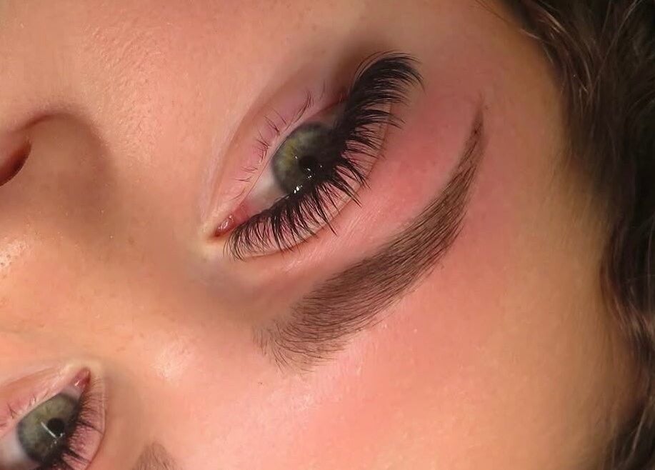 Close-up of expertly styled lashes at Lashed Central Parramatta in Parramatta, New South Wales, AU.