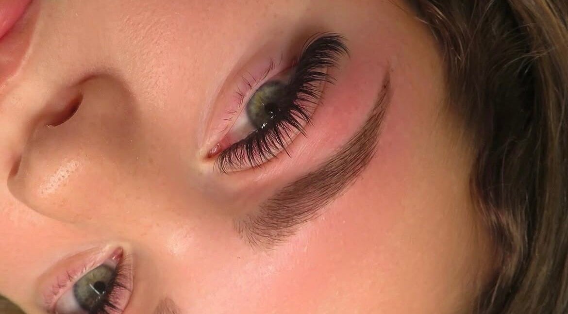 Close-up of expertly styled lashes at Lashed Central Parramatta in Parramatta, New South Wales, AU.