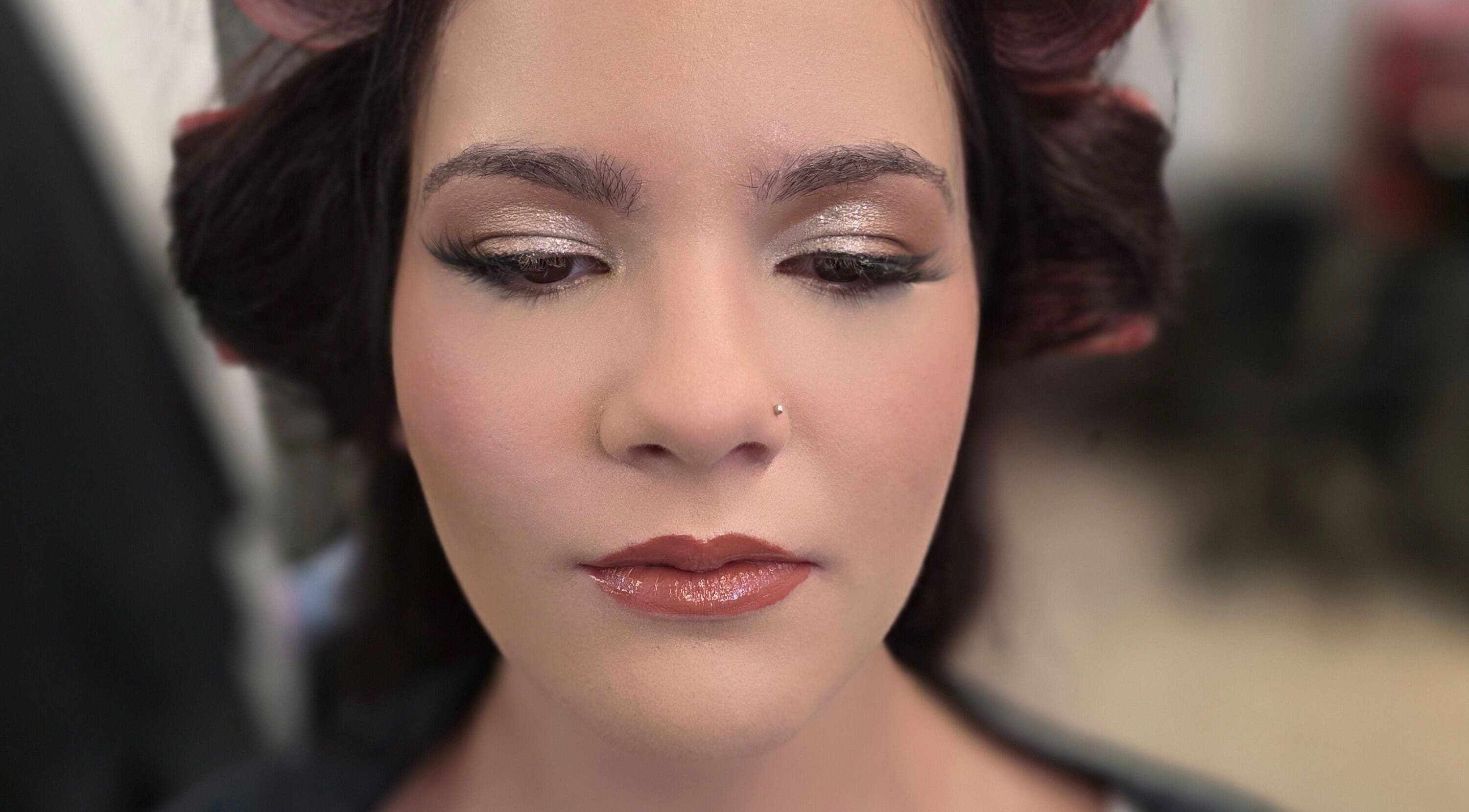 Styled makeup and lashes at The Black Veil Lash Co, Boksburg, Gauteng, ZA.