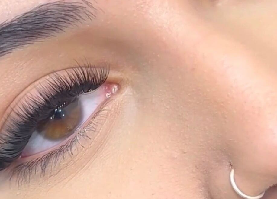 Elegant lash extensions at Lashes by Tegan in Barnsley, England, GB showcasing precision and style.