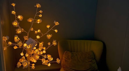 A cozy corner with glowing floral lights at JS Forever Massage Zone, Dublin, County Dublin, IE.