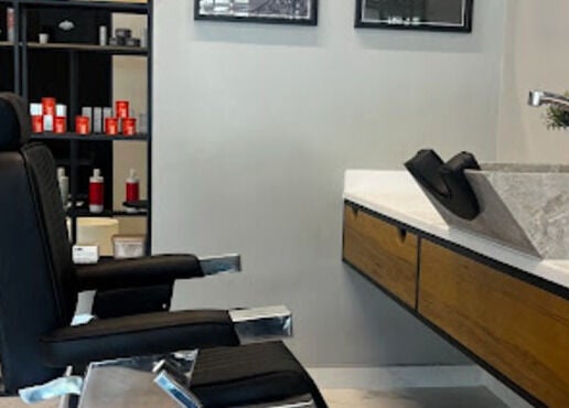 Luxury barber chair at Yousef Afandi Barbershop - Al Rabwa, Riyadh, Riyadh Province, SA.