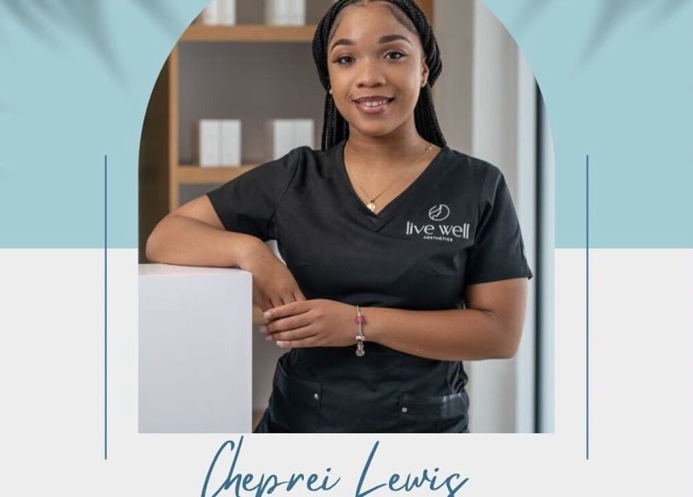 Friendly professional at Live Well Aesthetics, showcasing wellness services, Nassau, New Providence, BS.