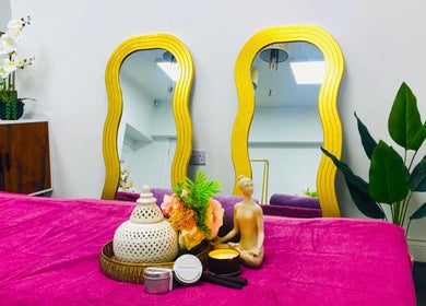 Sawan Thai Massage Halifax offers tranquil decor with mirrors and candles in Halifax, England, GB.