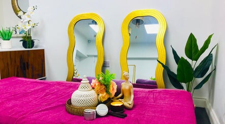 Sawan Thai Massage Halifax offers tranquil decor with mirrors and candles in Halifax, England, GB.