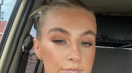 Close-up of expertly shaped brows from Mollie Langston Brows in Fulham, South Australia, AU.