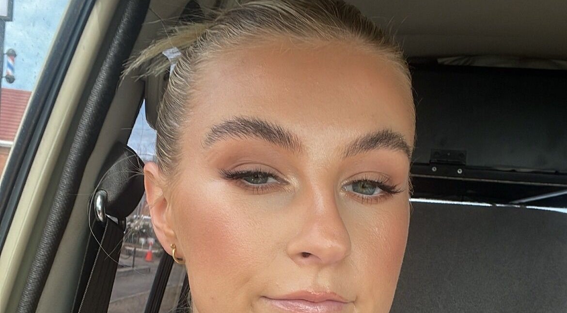 Close-up of expertly shaped brows from Mollie Langston Brows in Fulham, South Australia, AU.